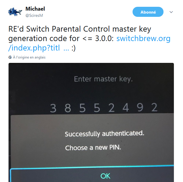 nintendo master key code
